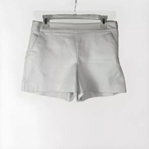 SAKS FIFTH AVENUE Womens Shorts Size 8 White Mid Rise Chino 3.5"